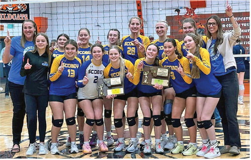 THE SCOBEY GIRLS’ VOLLEYBALL TEAM ….