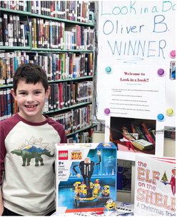 SCOBEY THIRD GRADER, Oliver Brinton, is the winner of the grand prize for the Daniels County Library’s first ‘Look in a Book’ contest for grades K-7! There was a new word daily that had to located in one of the library books. The children had the opportunity to enter their names up to three times a day, from three different books! —DC Library photo