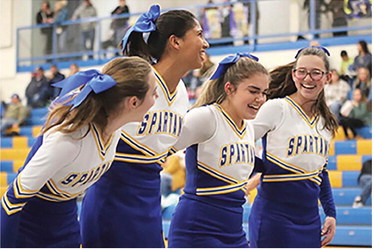 THE SCOBEY CHEERLEADERS were having ….