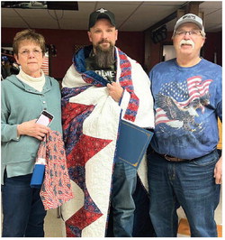 Michael Sheets Gets  Quilt of Valor